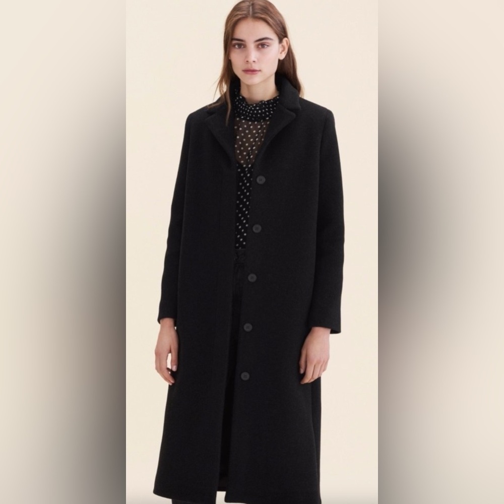 Maje Greaty Wool Coat
